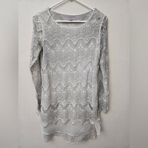 Hot & Delicious Lace Dress - Gray